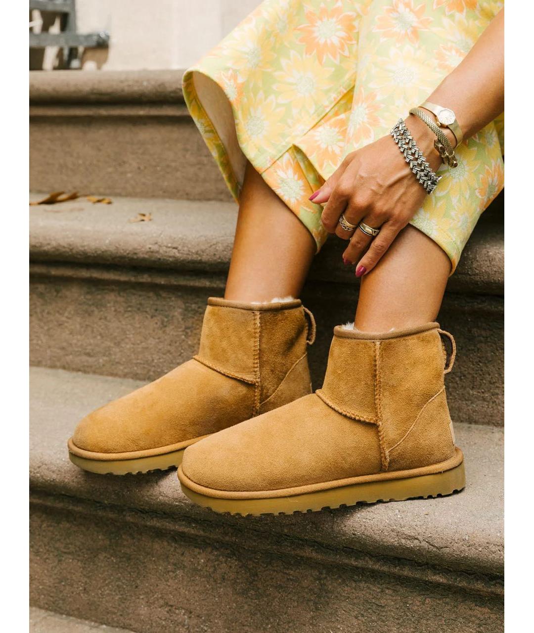 UGG AUSTRALIA Коричневые замшевые ботинки, фото 7