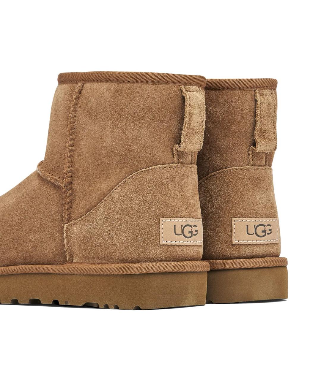 UGG AUSTRALIA Коричневые замшевые ботинки, фото 4