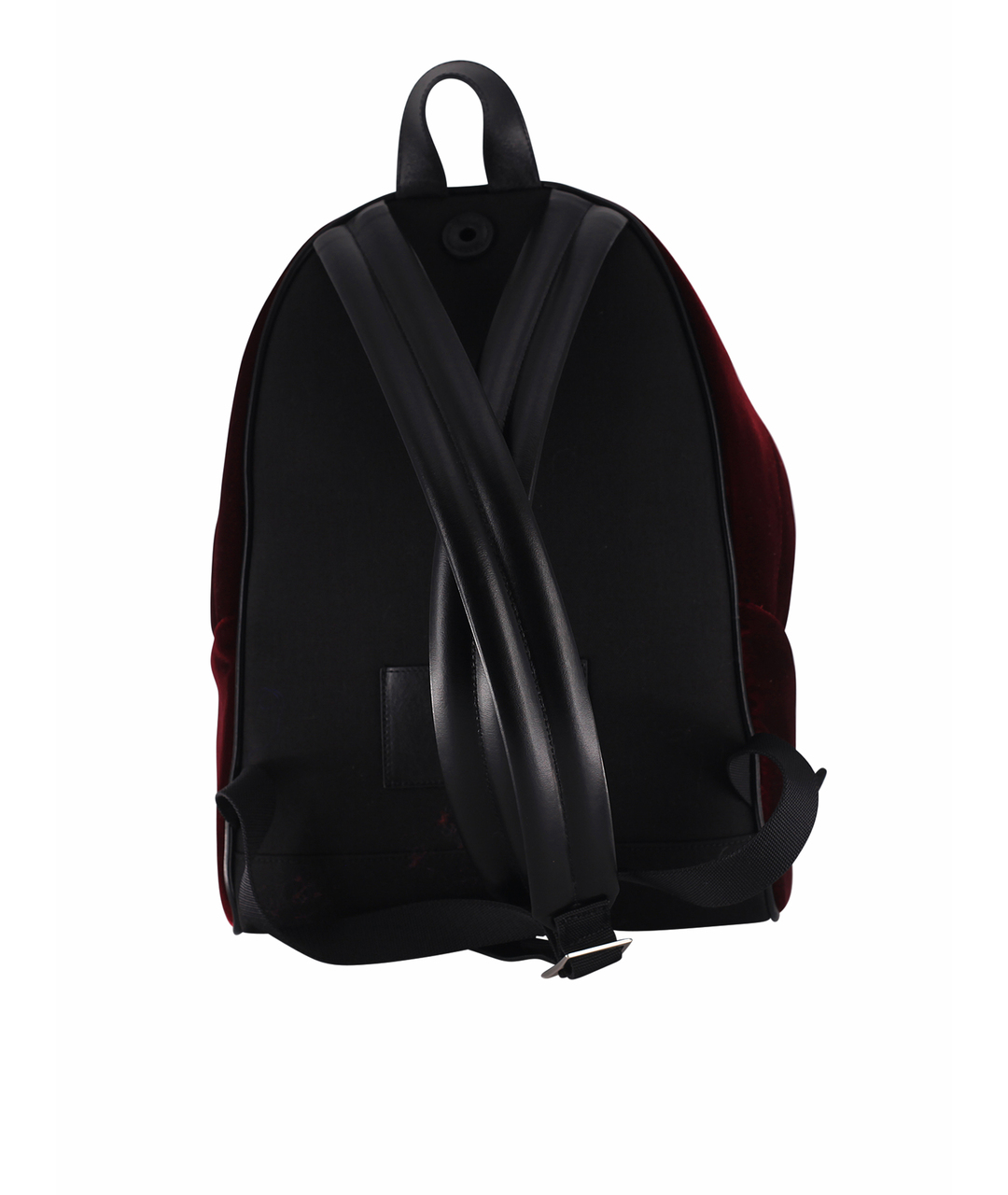 SAINT LAURENT Бордовый бархатный рюкзак, фото 3