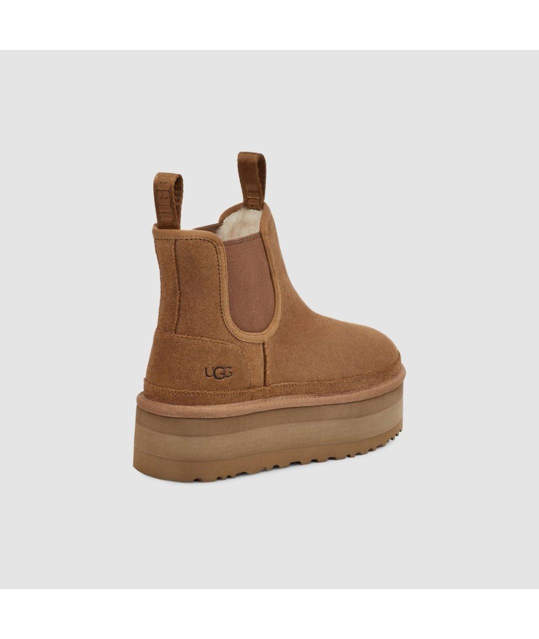 UGG AUSTRALIA Коричневые замшевые ботинки, фото 4