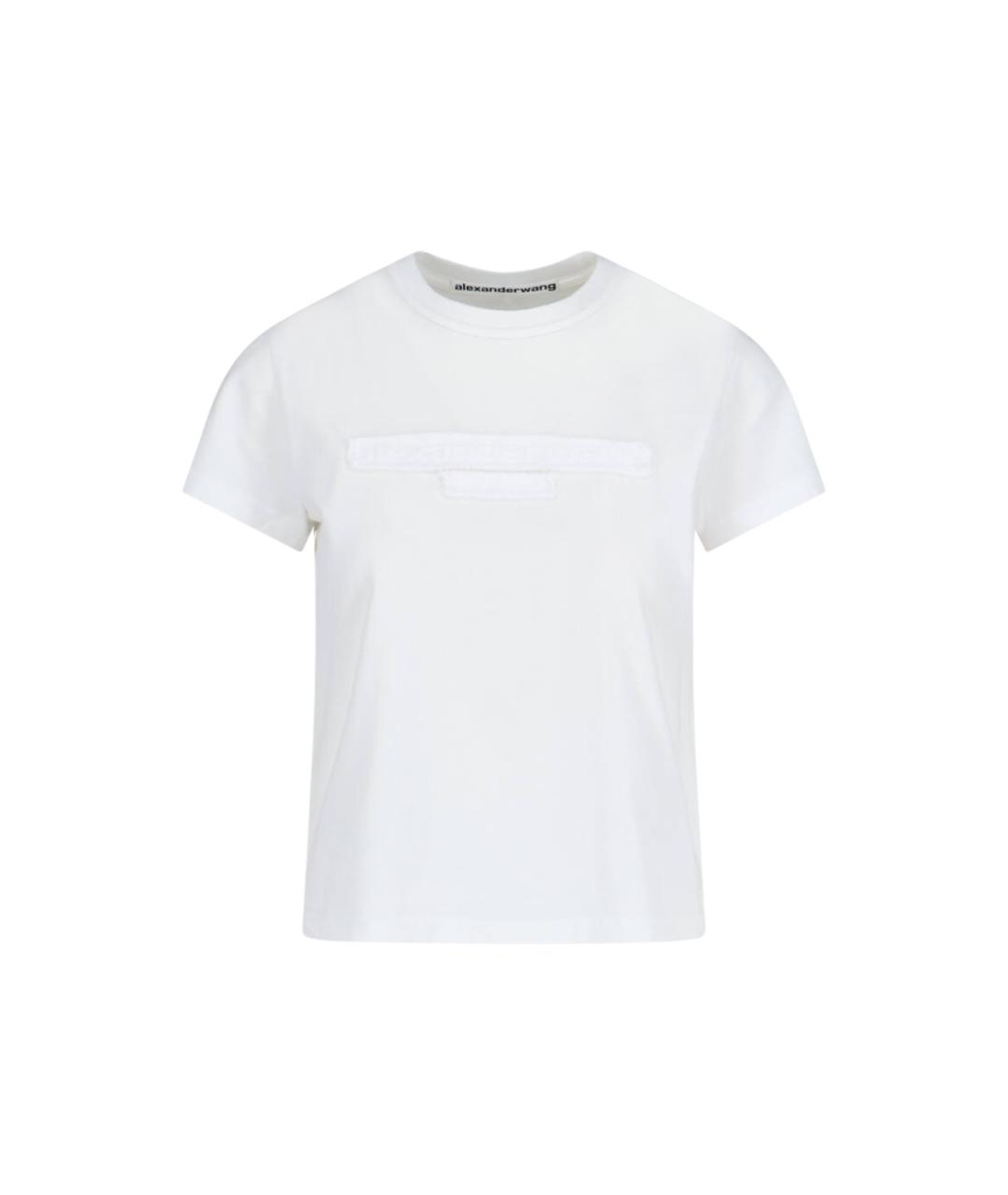 ALEXANDER WANG Белая хлопковая футболка, фото 1