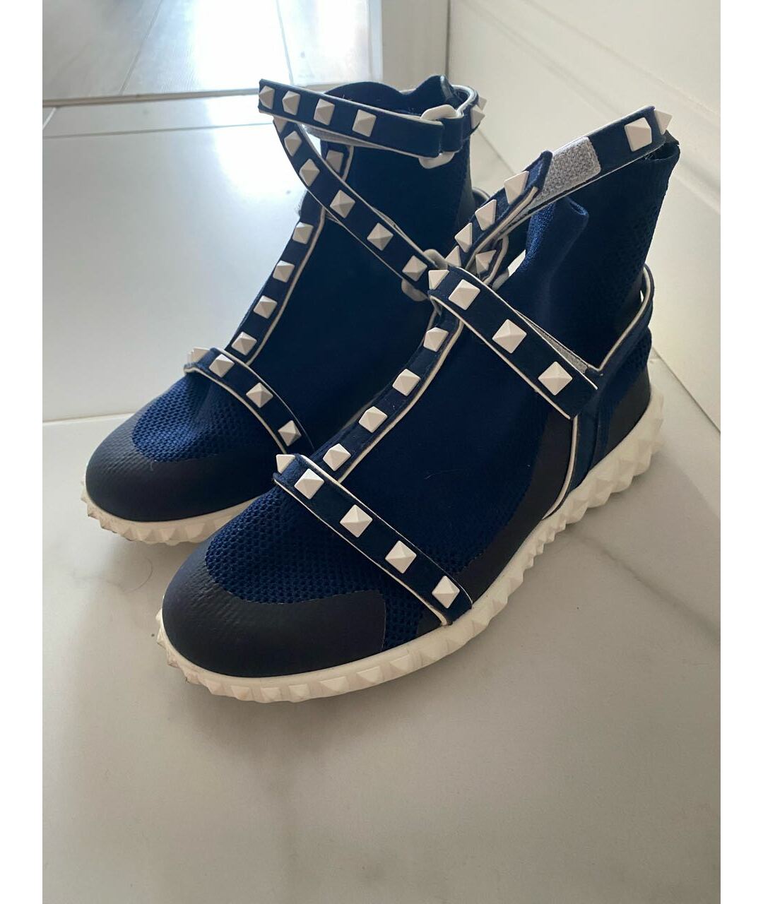 VALENTINO GARAVANI Синие текстильные кроссовки, фото 6