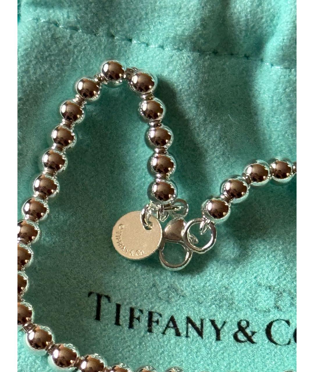 TIFFANY&CO Красный серебряный браслет, фото 5