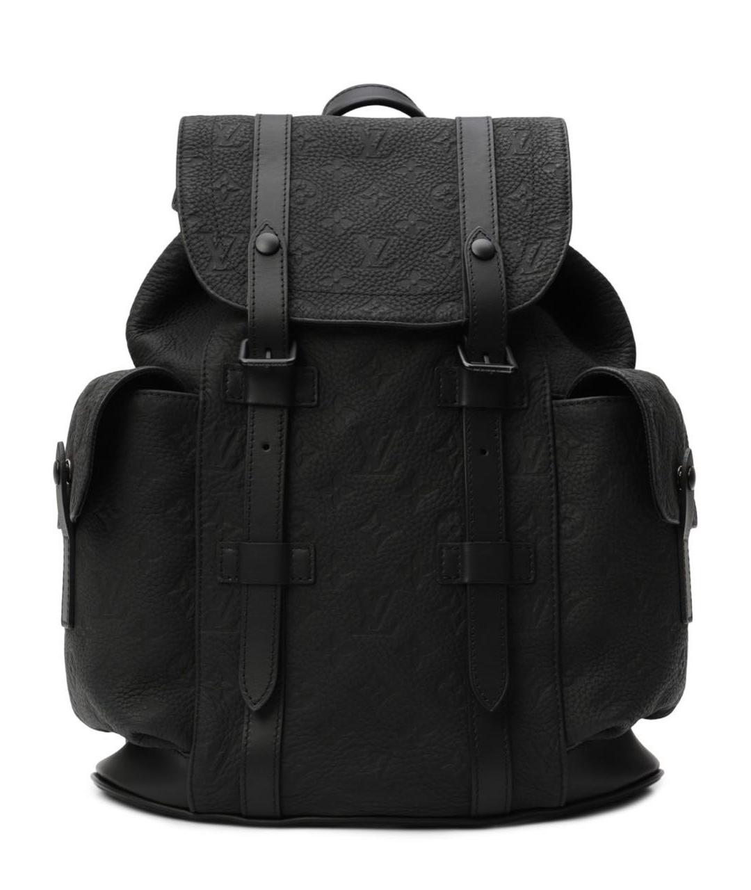 LOUIS VUITTON Черный кожаный рюкзак, фото 1