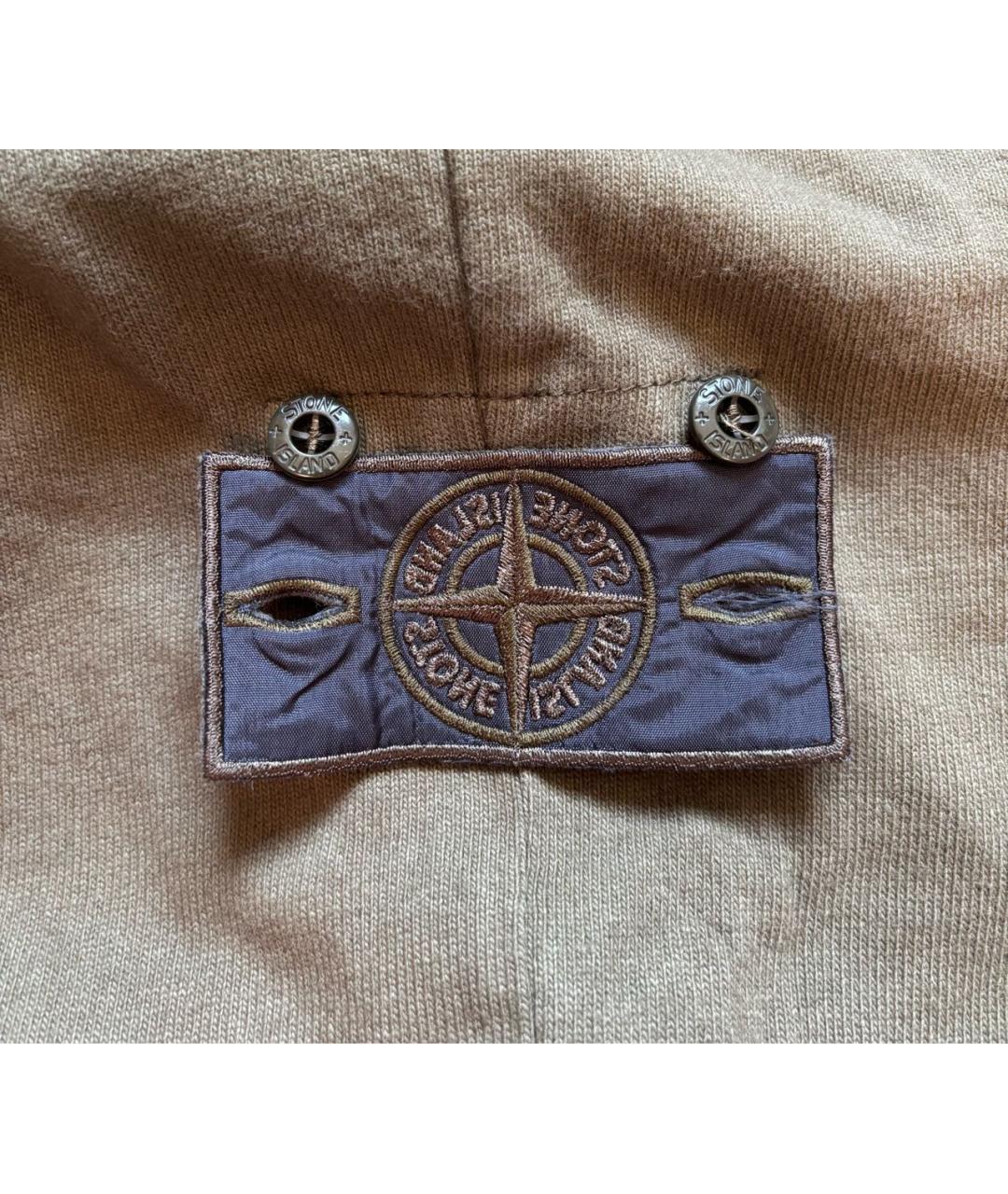 STONE ISLAND Хаки хлопковые повседневные брюки, фото 7