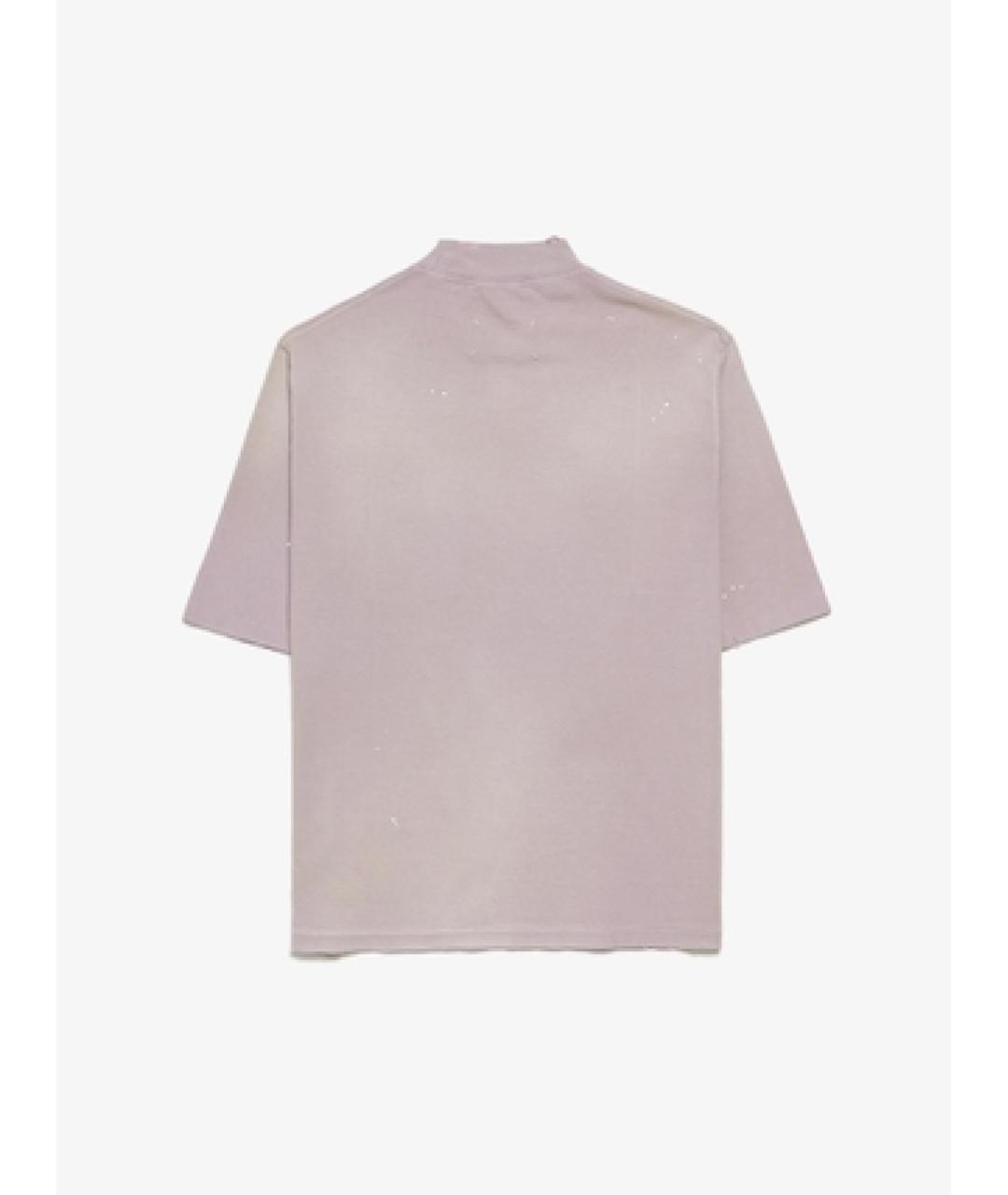 MAISON MARGIELA Фиолетовая хлопковая футболка, фото 2