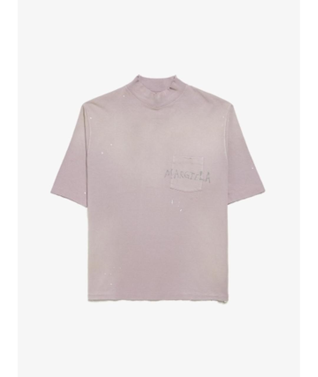 MAISON MARGIELA Фиолетовая хлопковая футболка, фото 5