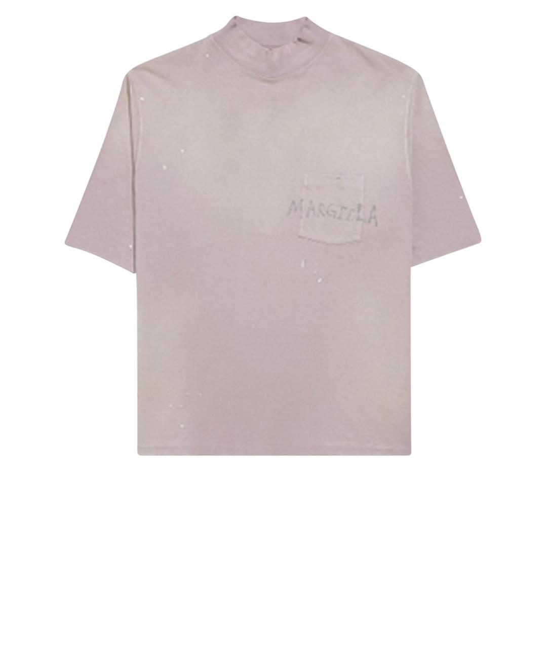 MAISON MARGIELA Фиолетовая хлопковая футболка, фото 1