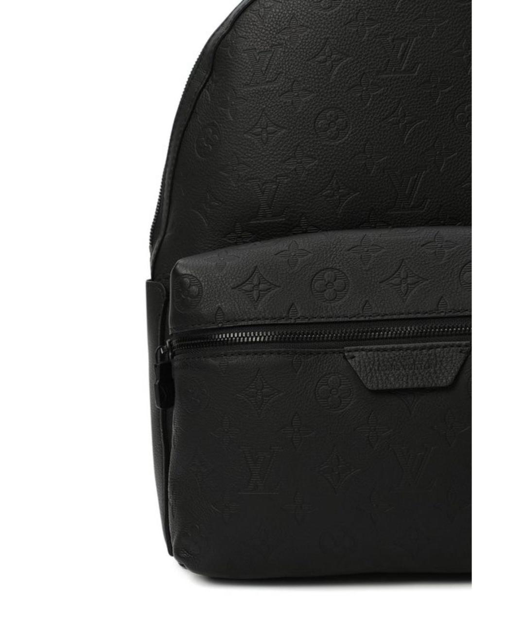 LOUIS VUITTON Черный кожаный рюкзак, фото 7