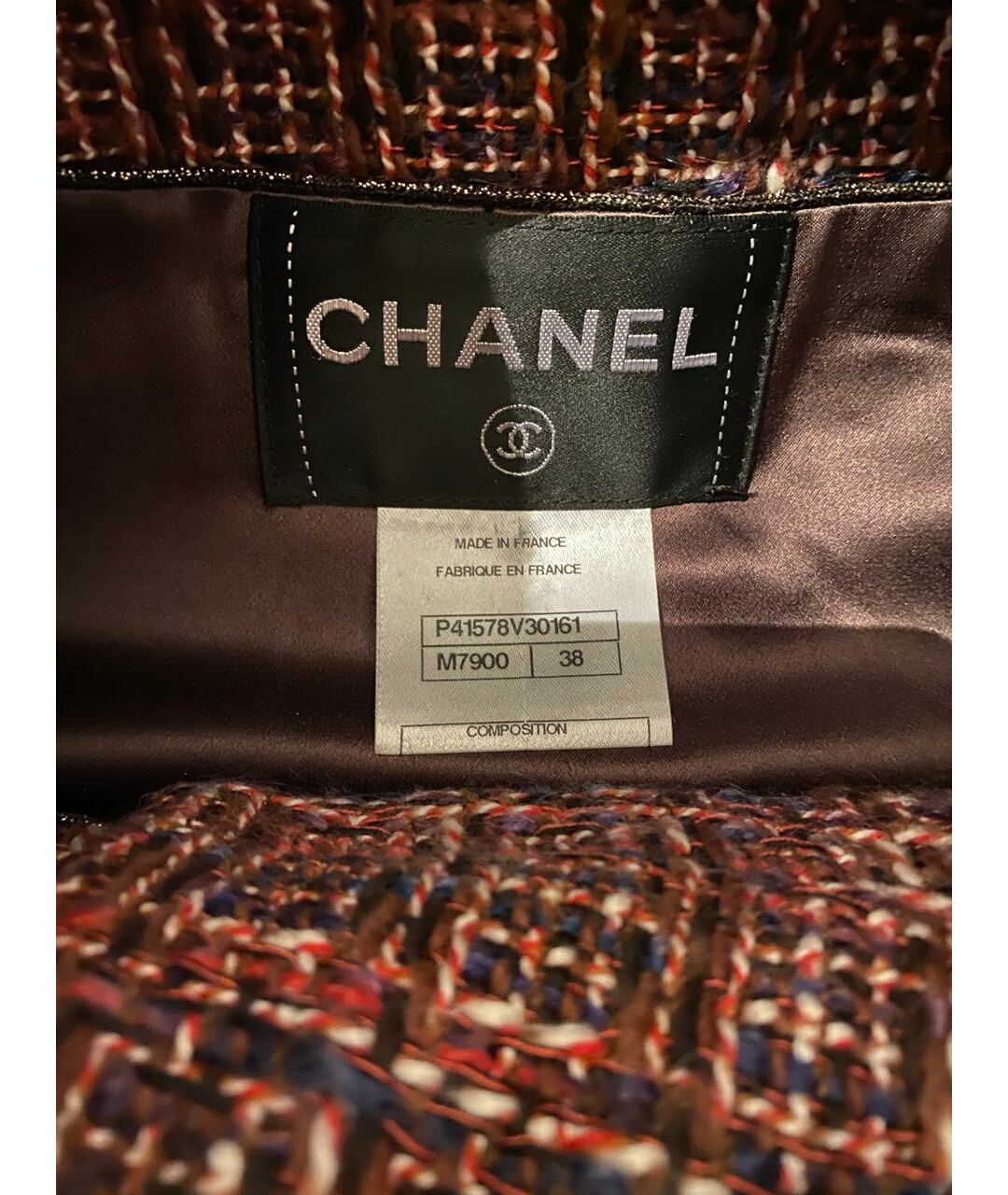 CHANEL PRE-OWNED Мульти твидовое пальто, фото 3