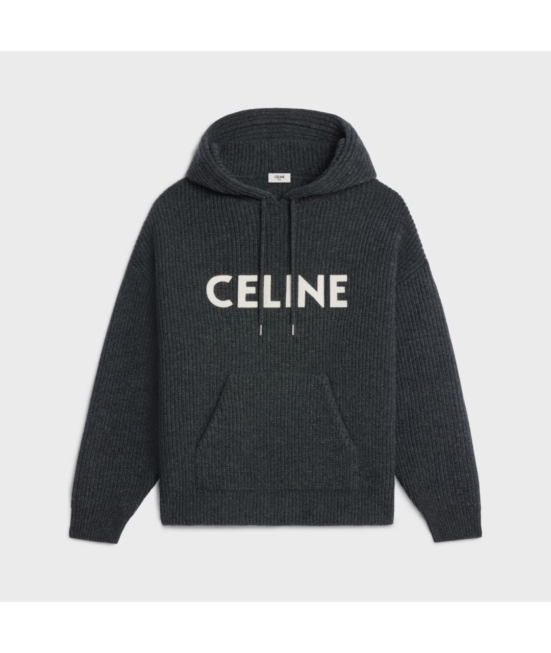 CELINE Антрацитовый шерстяной джемпер / свитер, фото 5