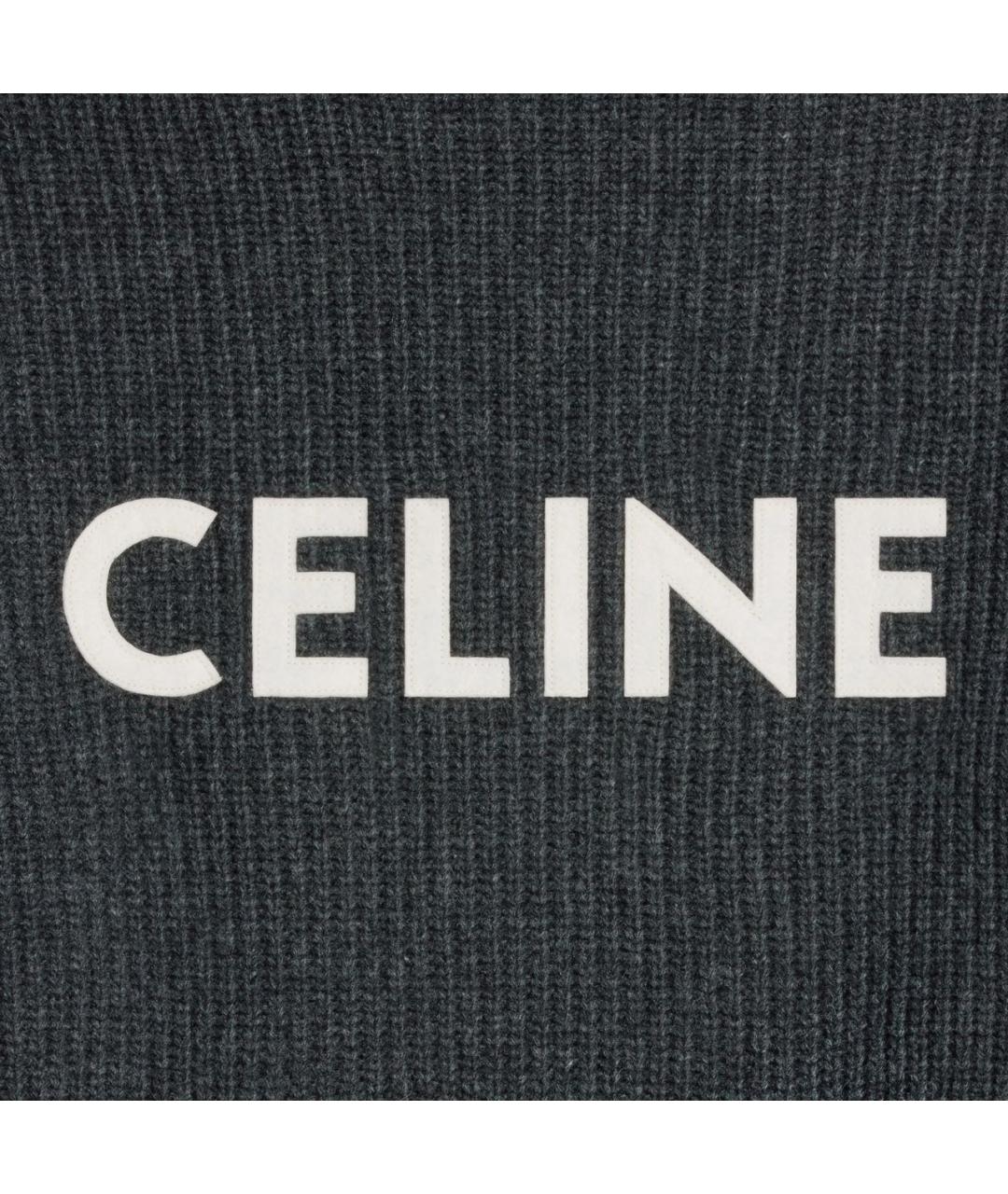 CELINE Антрацитовый шерстяной джемпер / свитер, фото 3