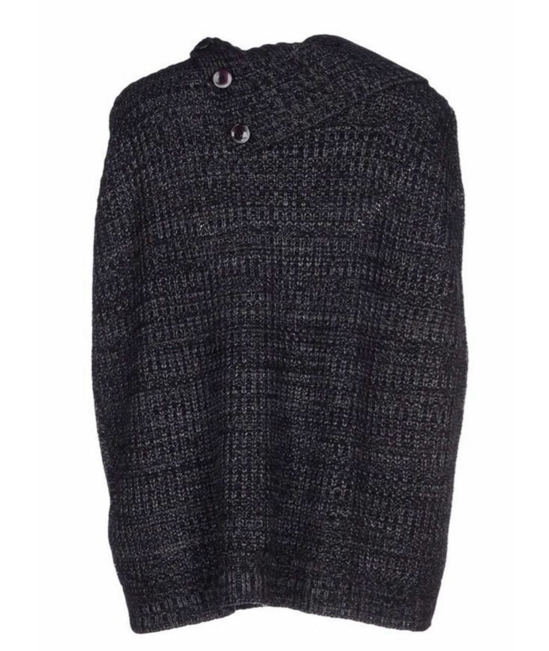 LIU JO Антрацитовый шерстяной джемпер / свитер, фото 2