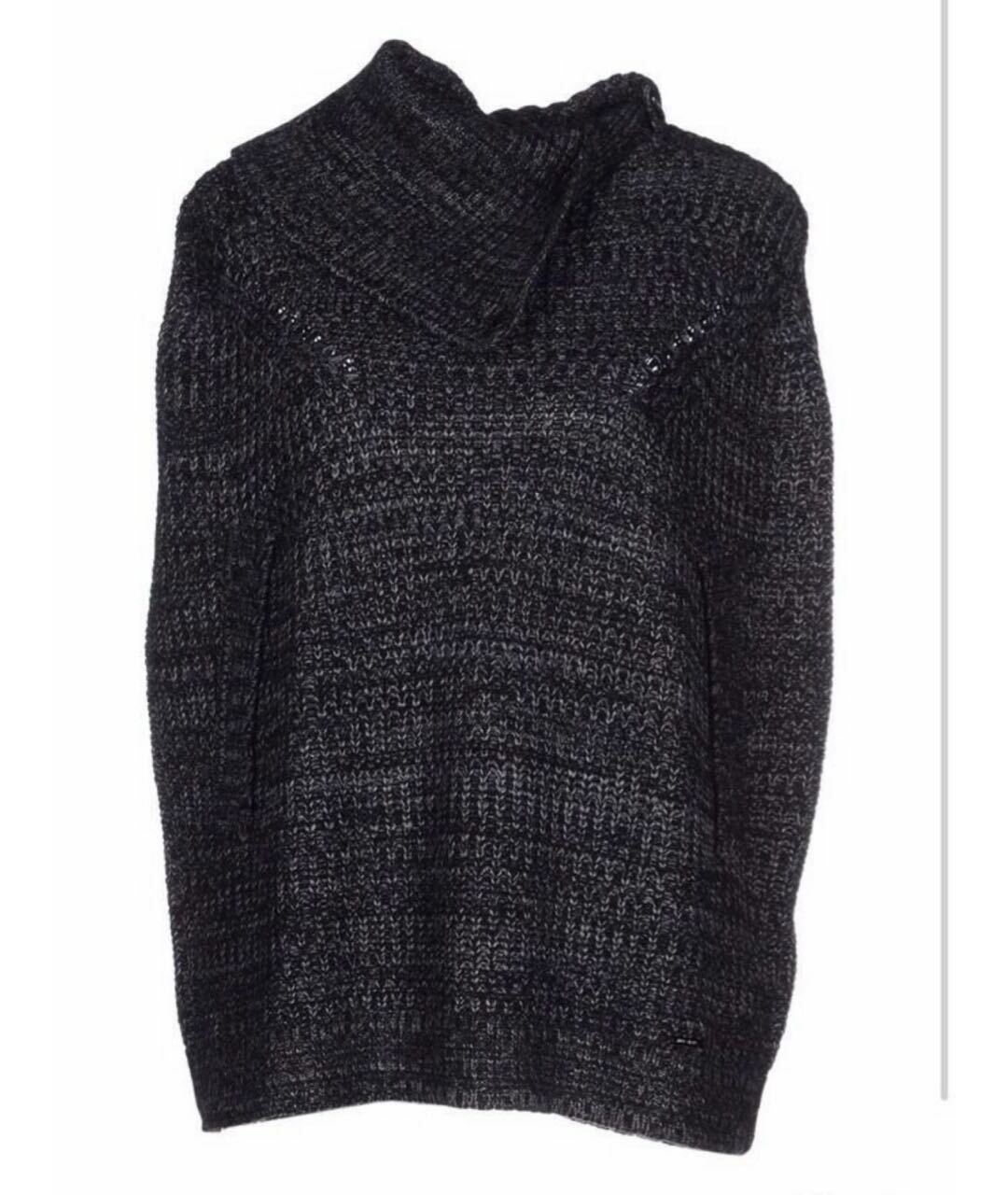 LIU JO Антрацитовый шерстяной джемпер / свитер, фото 1