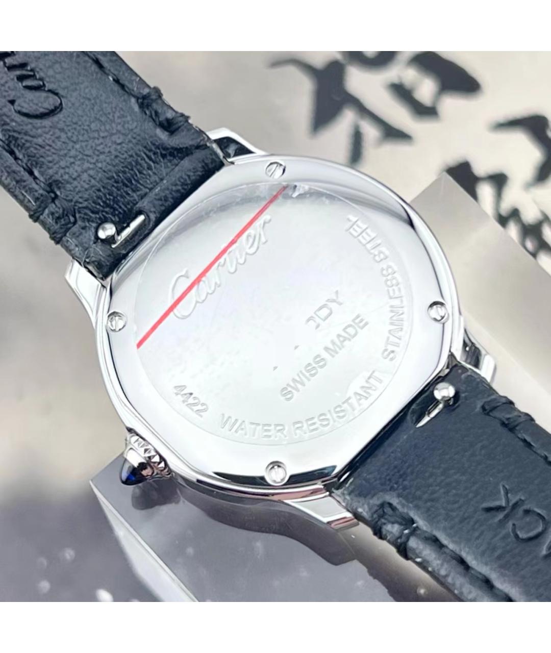 CARTIER Черные часы, фото 2