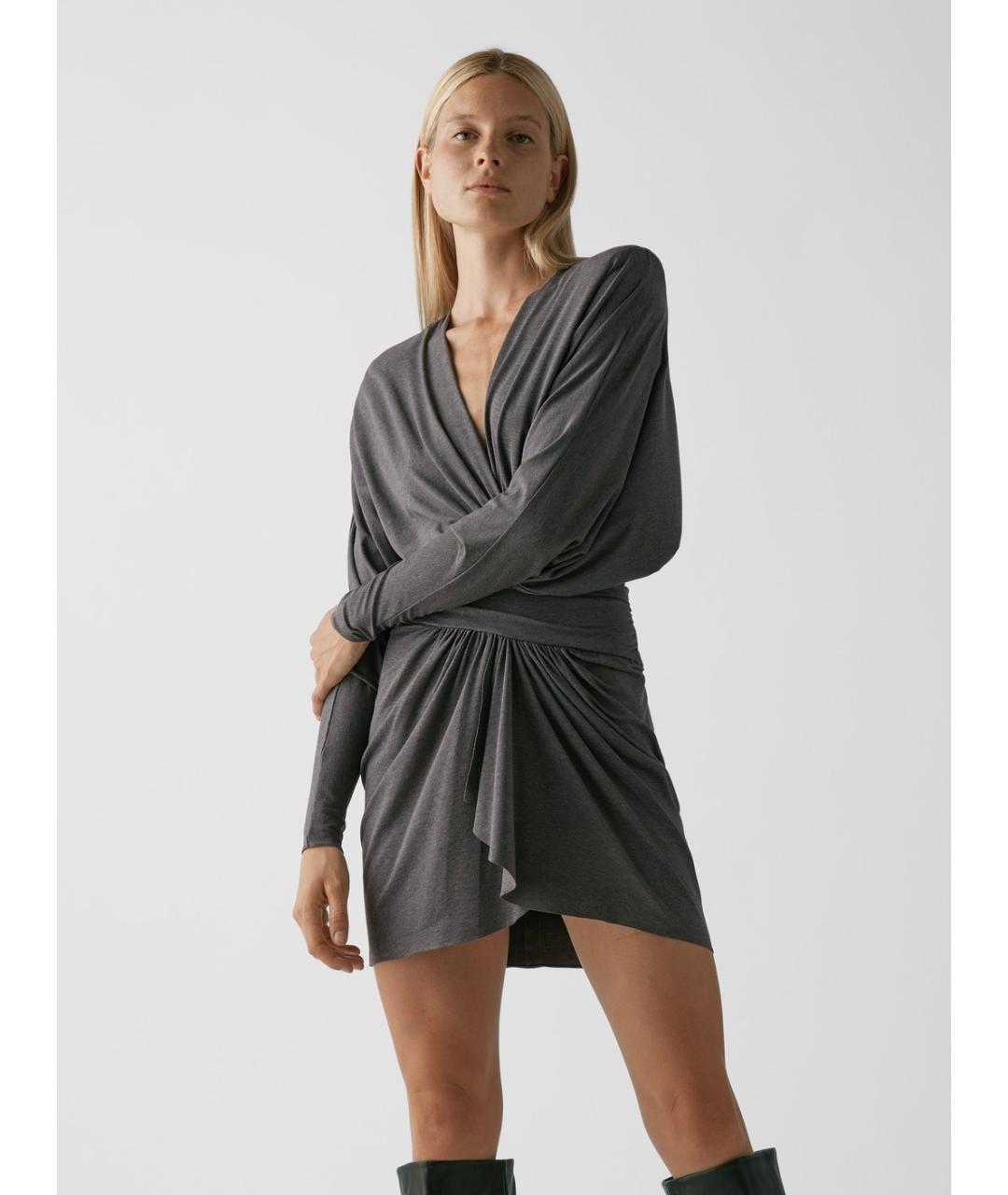 ALEXANDRE VAUTHIER Серое коктейльное платье, фото 3