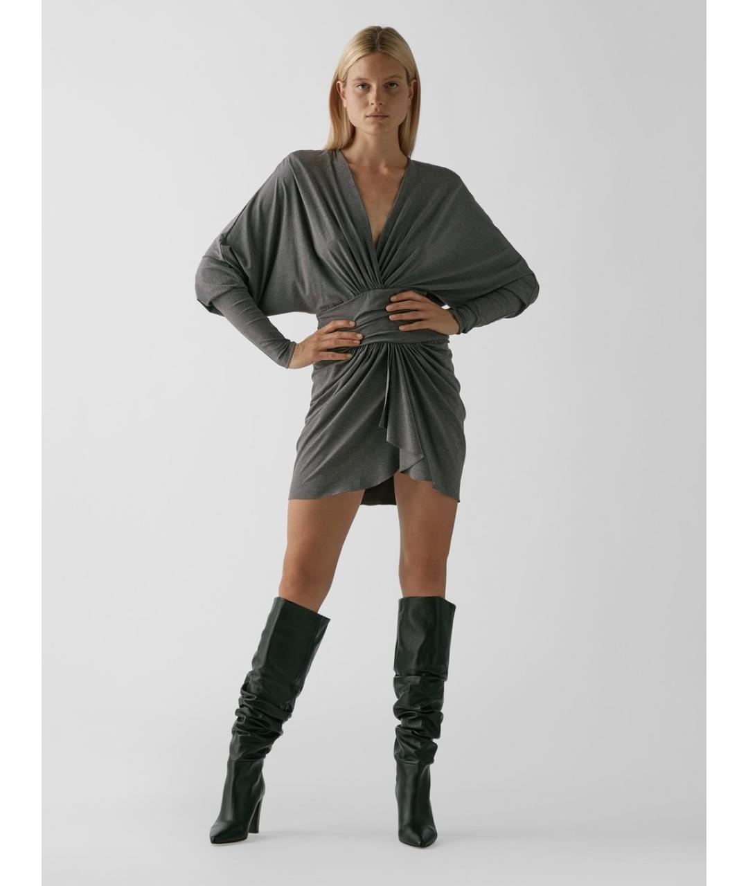 ALEXANDRE VAUTHIER Серое коктейльное платье, фото 4