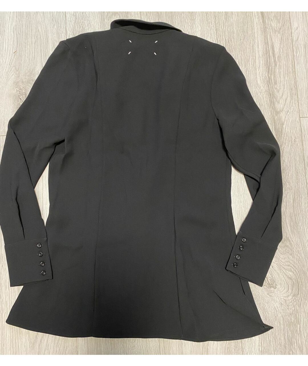 MAISON MARGIELA Черная полиэстеровая рубашка, фото 5