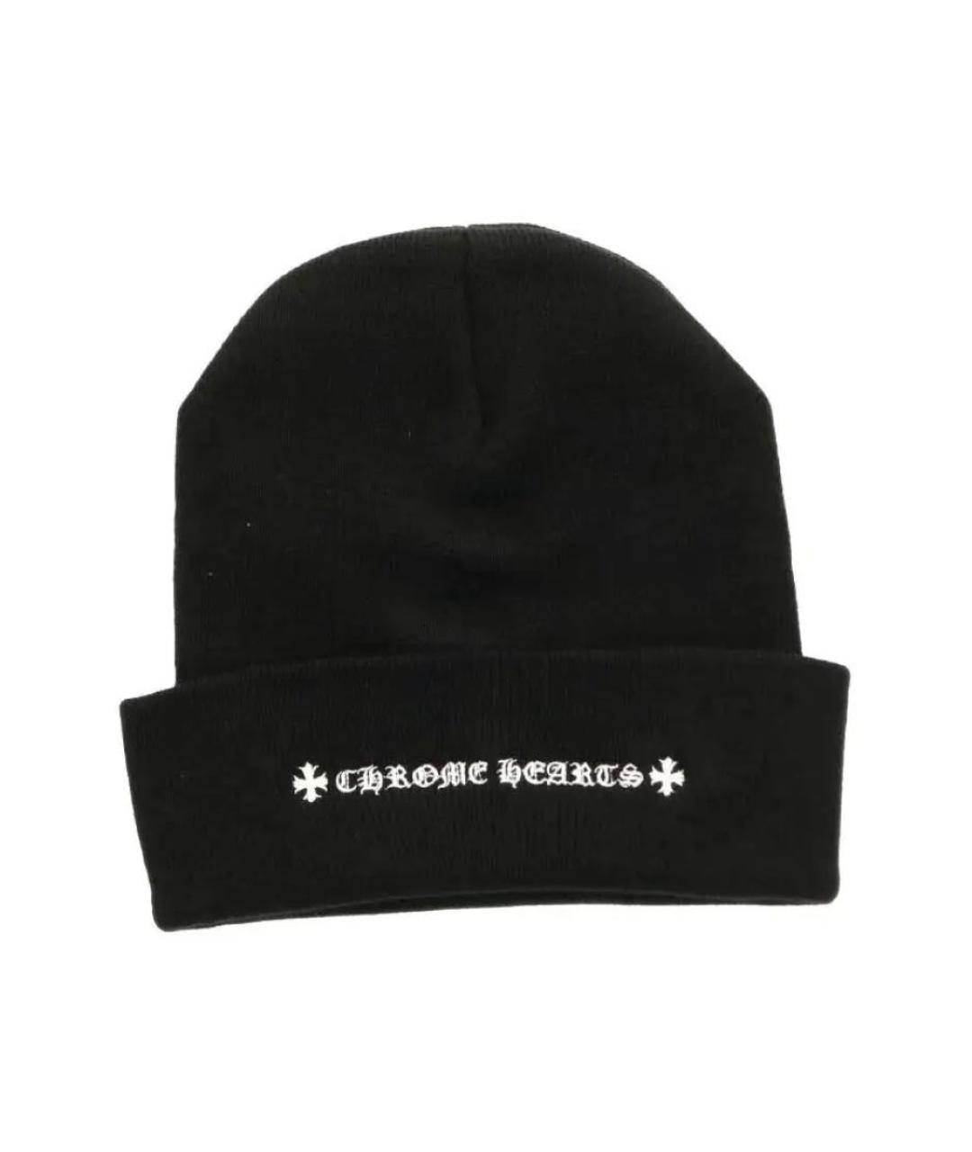 CHROME HEARTS Черная шапка, фото 2