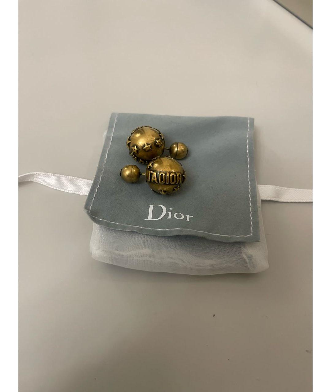 CHRISTIAN DIOR Золотые серьги из желтого золота, фото 3