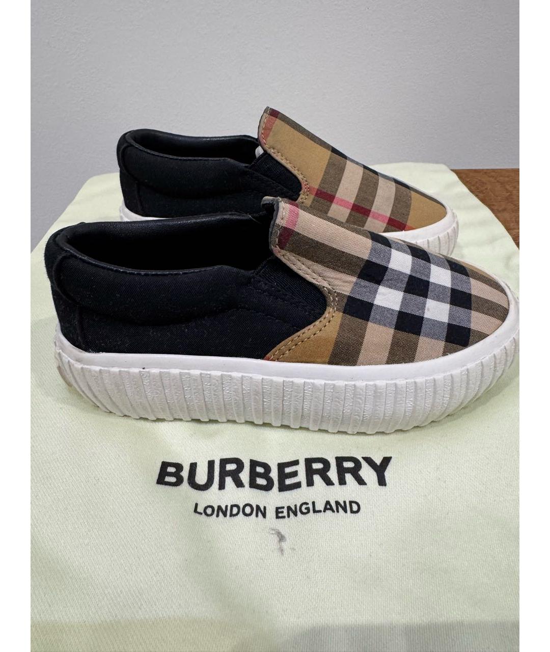 BURBERRY Бежевые кеды, фото 7