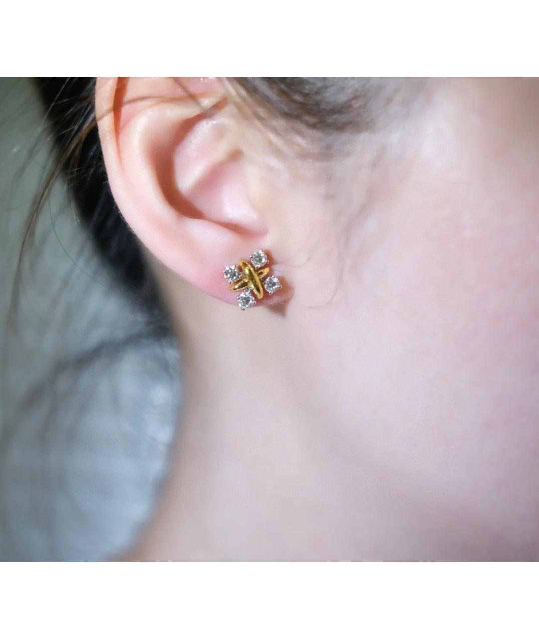 TIFFANY&CO Желтые серьги из желтого золота, фото 6