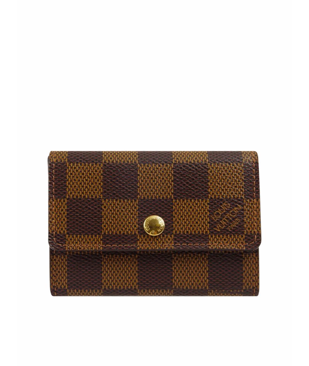 LOUIS VUITTON Коричневый кардхолдер, фото 1