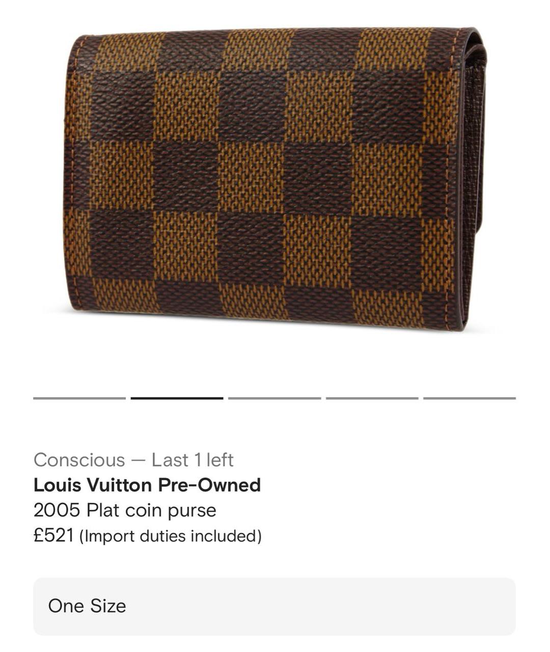 LOUIS VUITTON Коричневый кардхолдер, фото 8