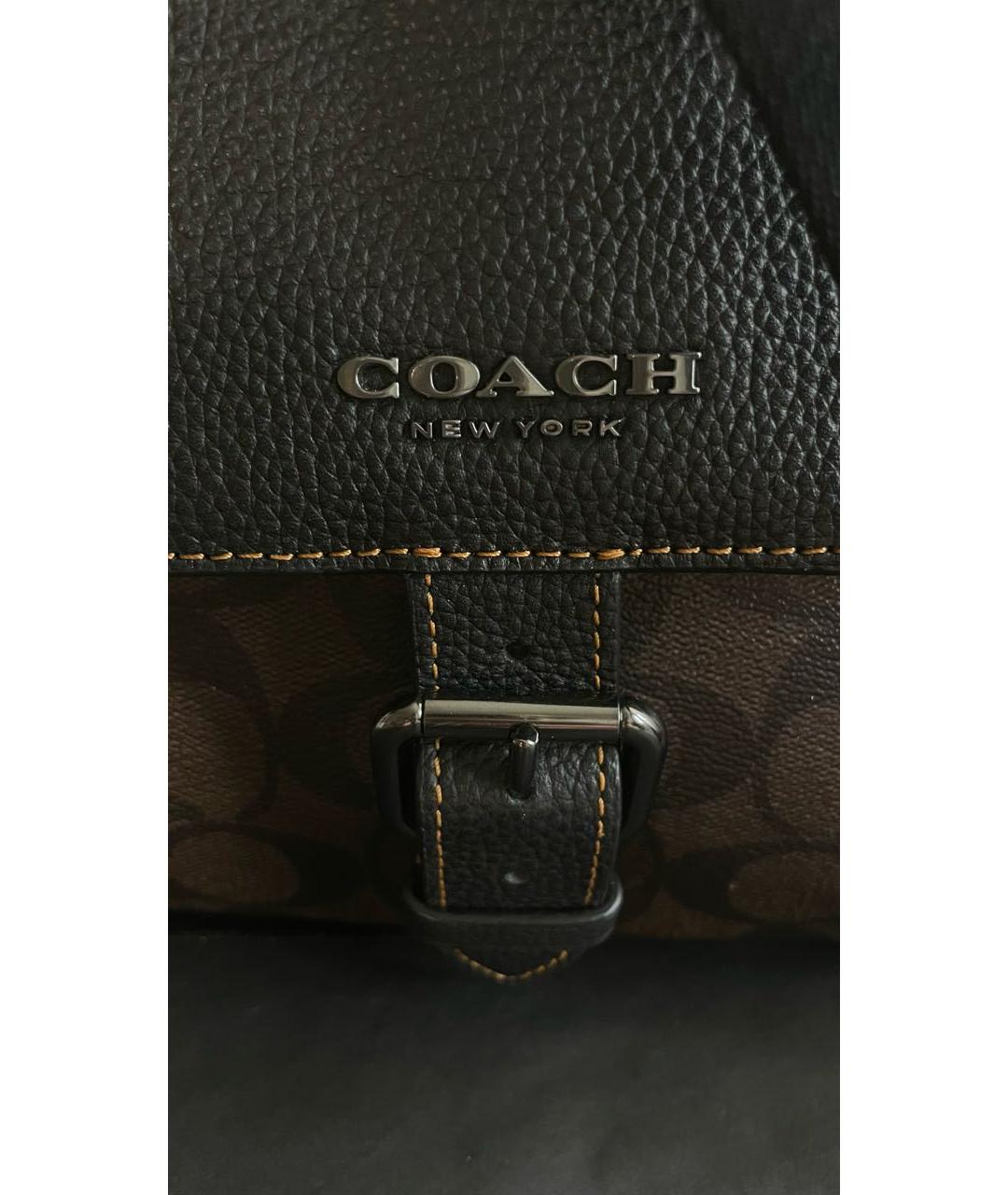 COACH Коричневая сумка на плечо, фото 3