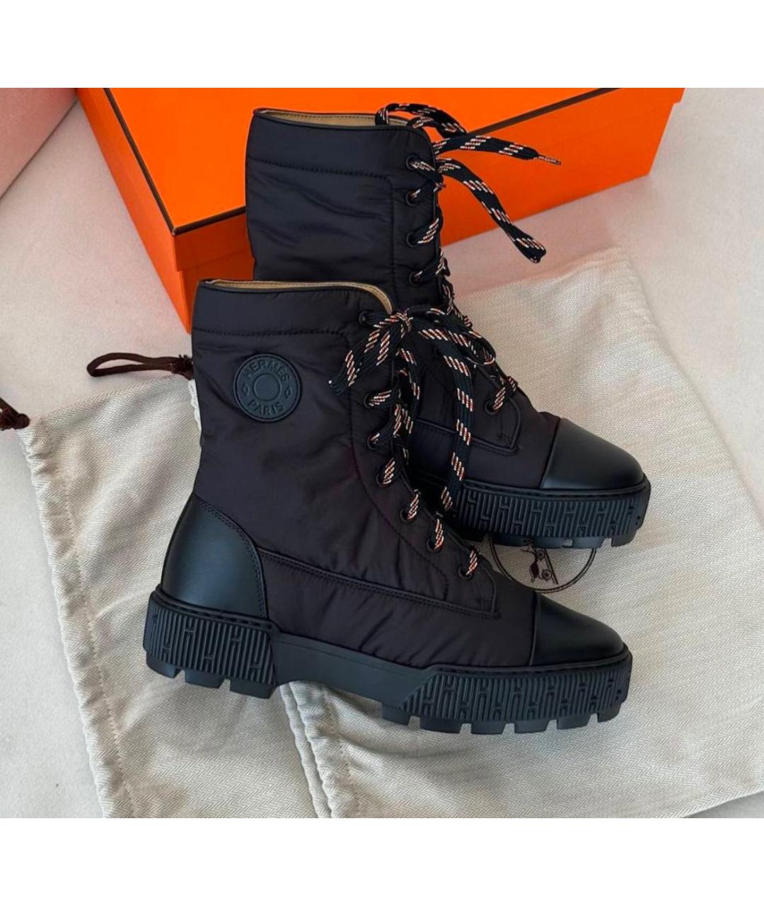 HERMES Черные ботинки, фото 2