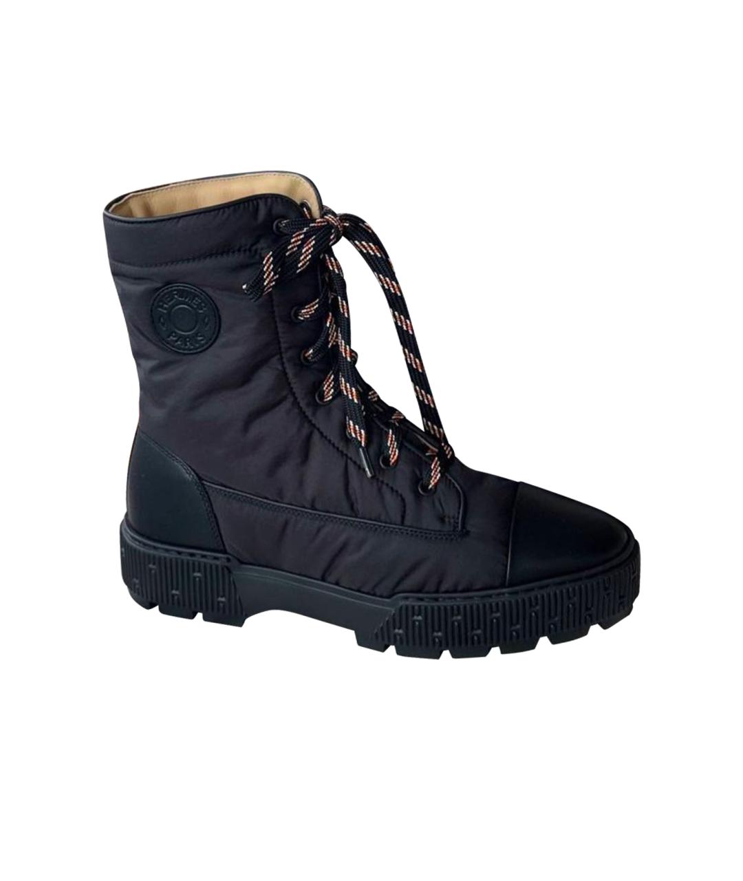 HERMES Черные ботинки, фото 1