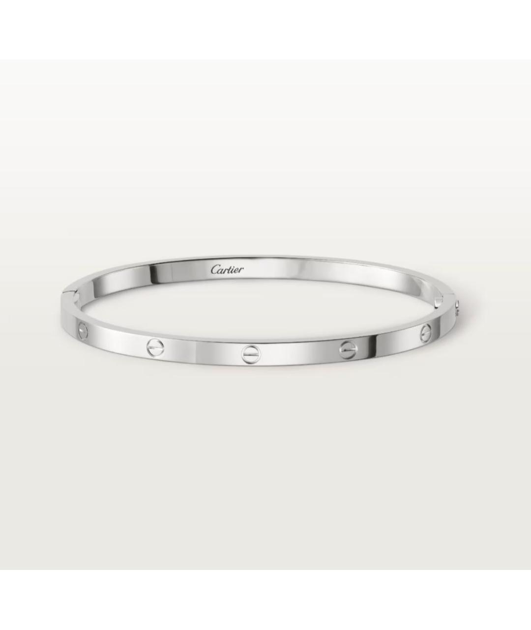 CARTIER Серебрянный браслет из белого золота, фото 5