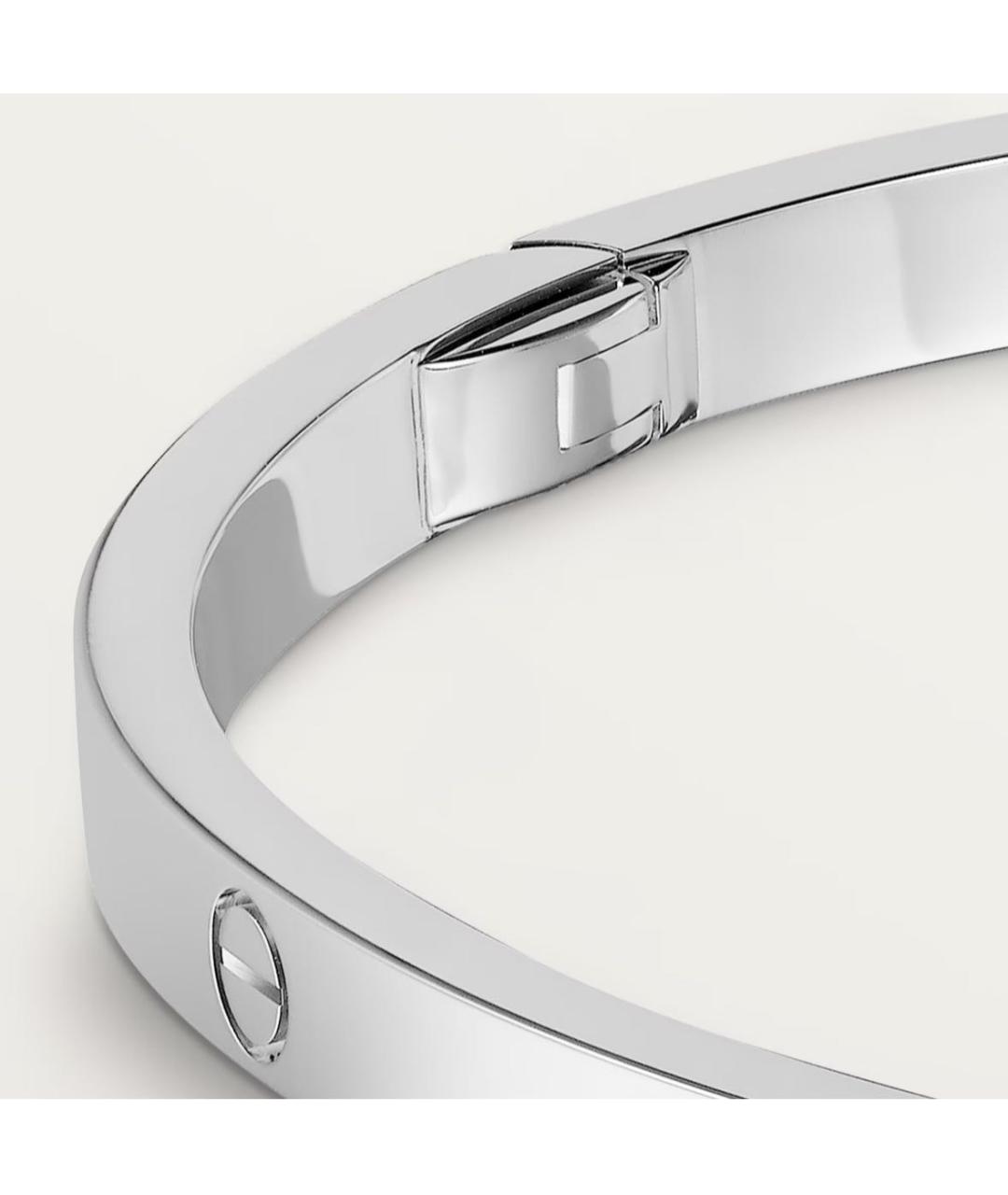 CARTIER Серебрянный браслет из белого золота, фото 2
