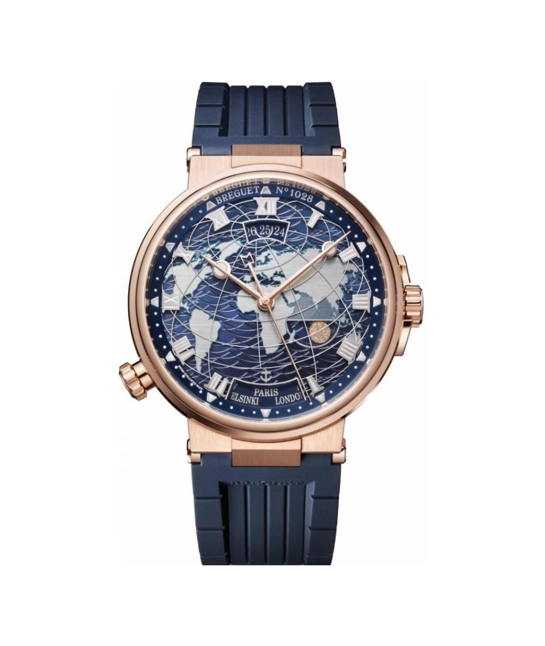 Breguet Синие часы из розового золота, фото 1