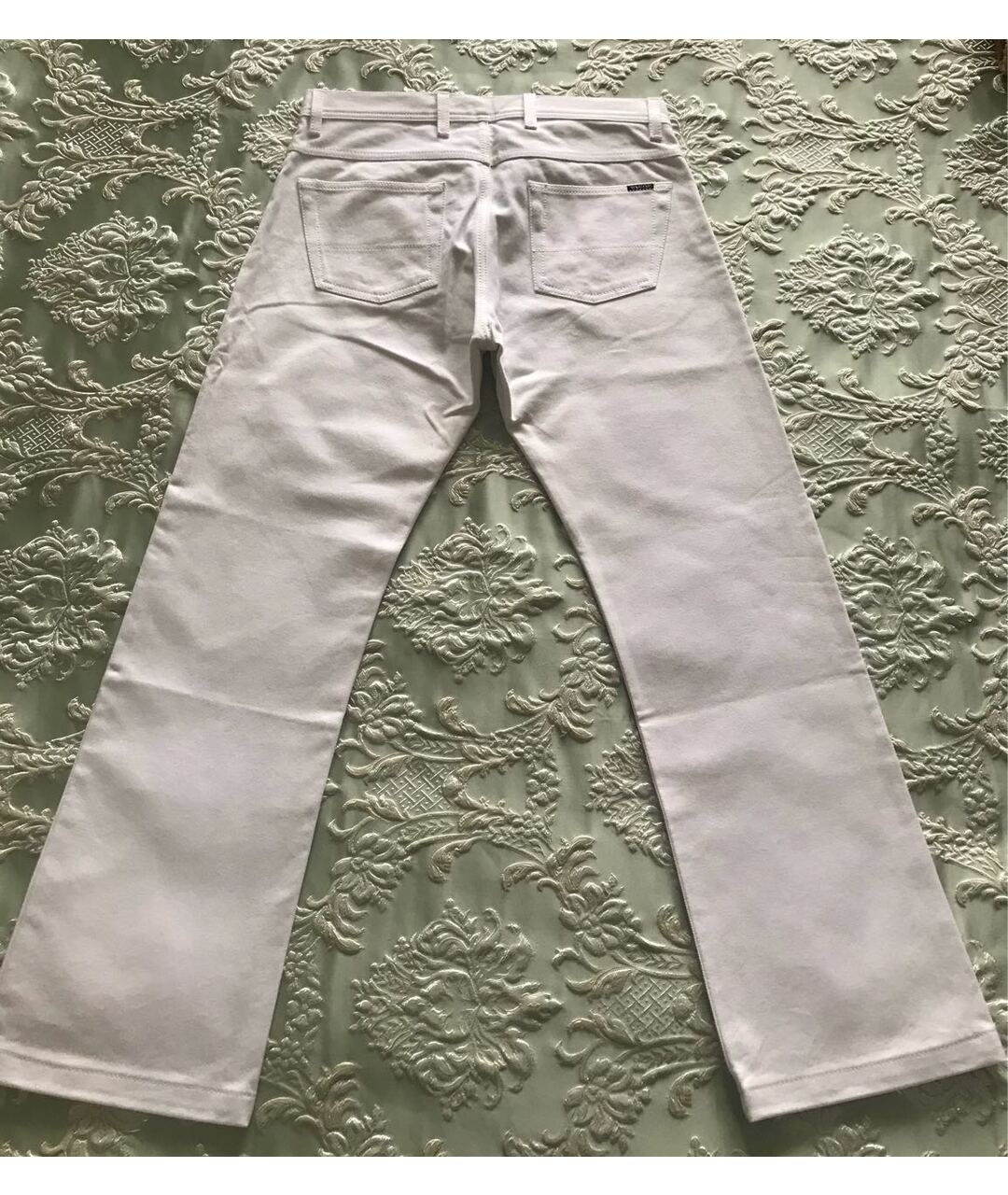 TOM FORD Белые хлопковые прямые джинсы, фото 5