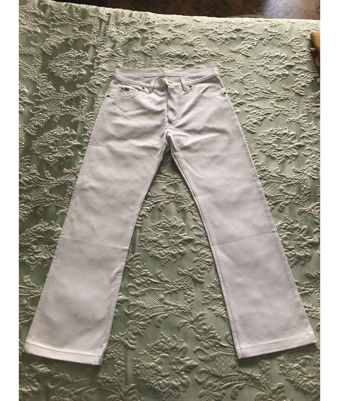 TOM FORD Белые хлопковые прямые джинсы, фото 9