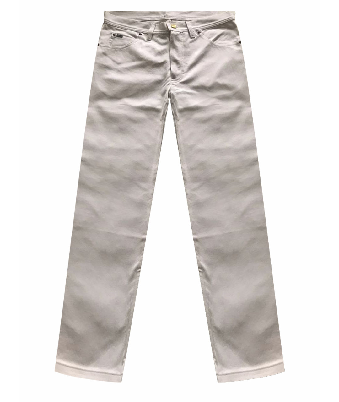 TOM FORD Белые хлопковые прямые джинсы, фото 1