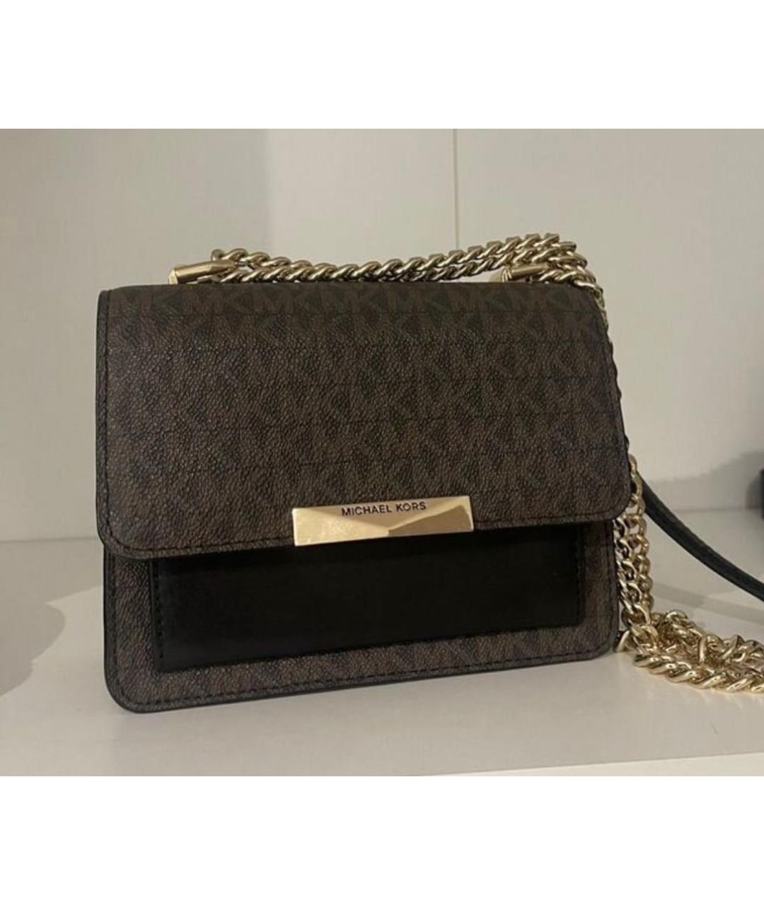 MICHAEL KORS Коричневая кожаная сумка через плечо, фото 5