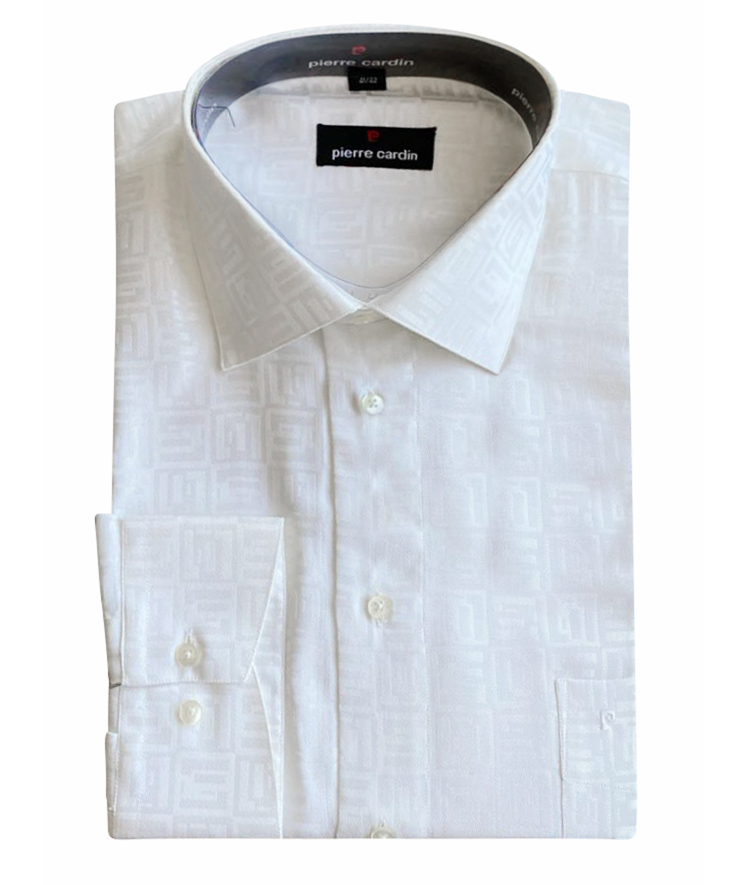 PIERRE CARDIN Белая хлопковая классическая рубашка, фото 1