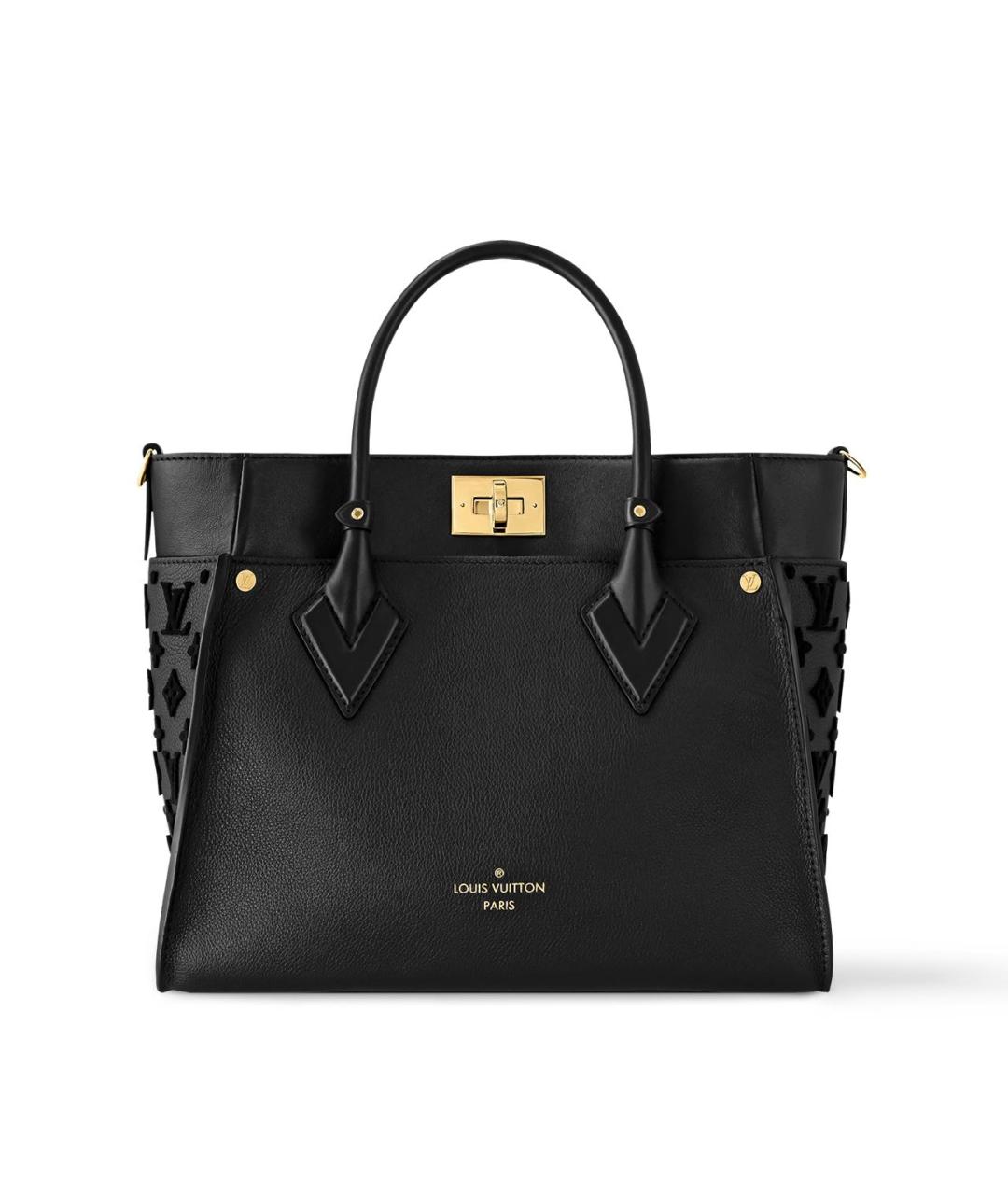 LOUIS VUITTON Черная сумка с короткими ручками, фото 6