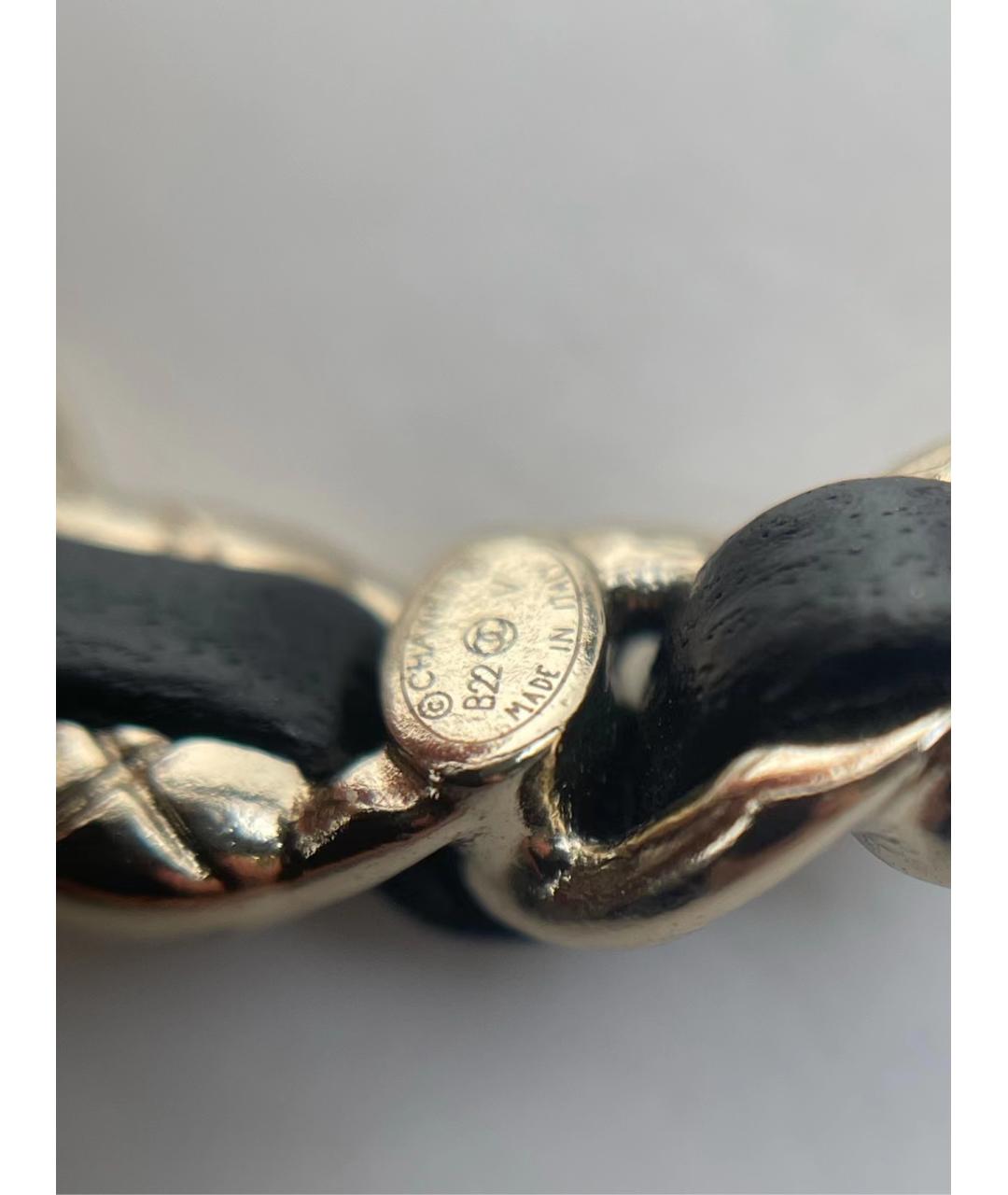 CHANEL Черные серьги, фото 4