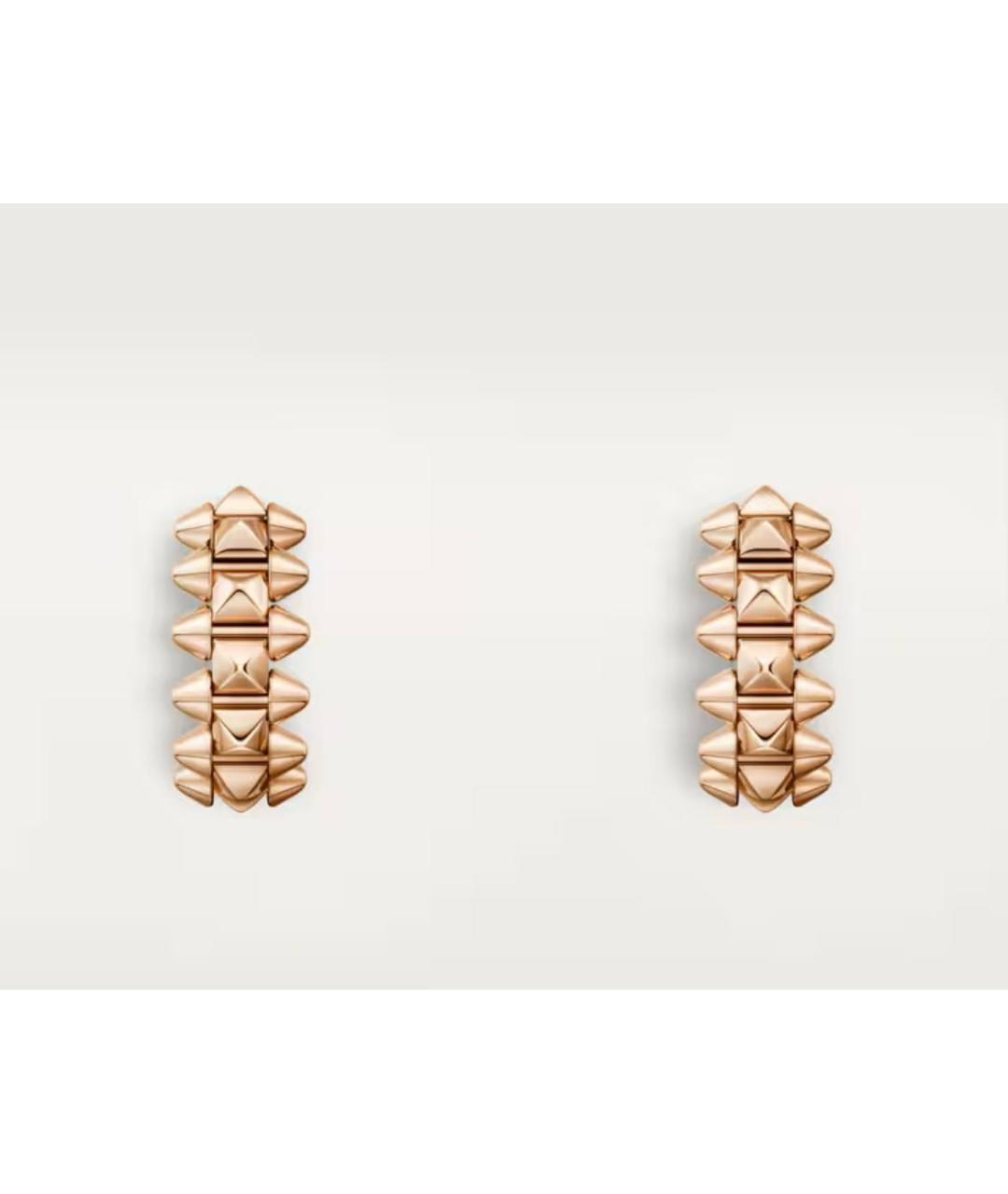 CARTIER Золотые серьги из розового золота, фото 5