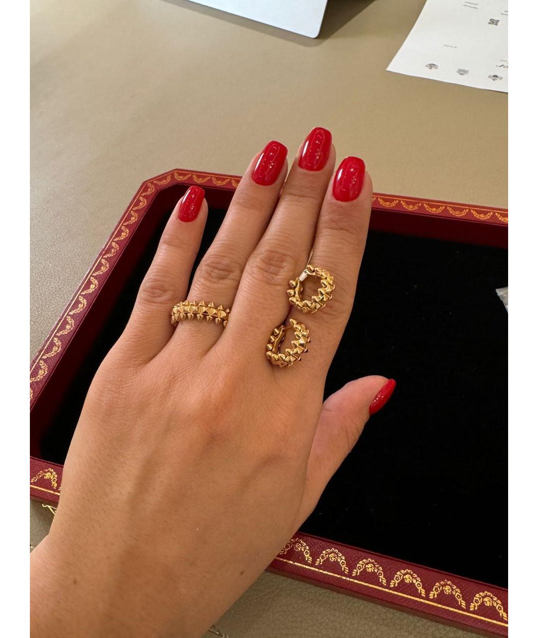CARTIER Золотые серьги из розового золота, фото 3