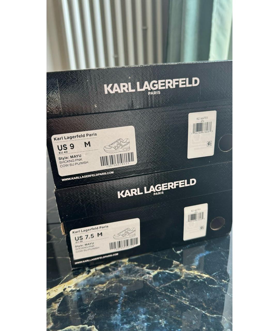 KARL LAGERFELD Фуксия кроссовки, фото 6