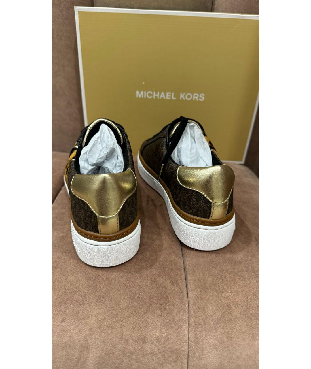 MICHAEL KORS Коричневые кеды, фото 3