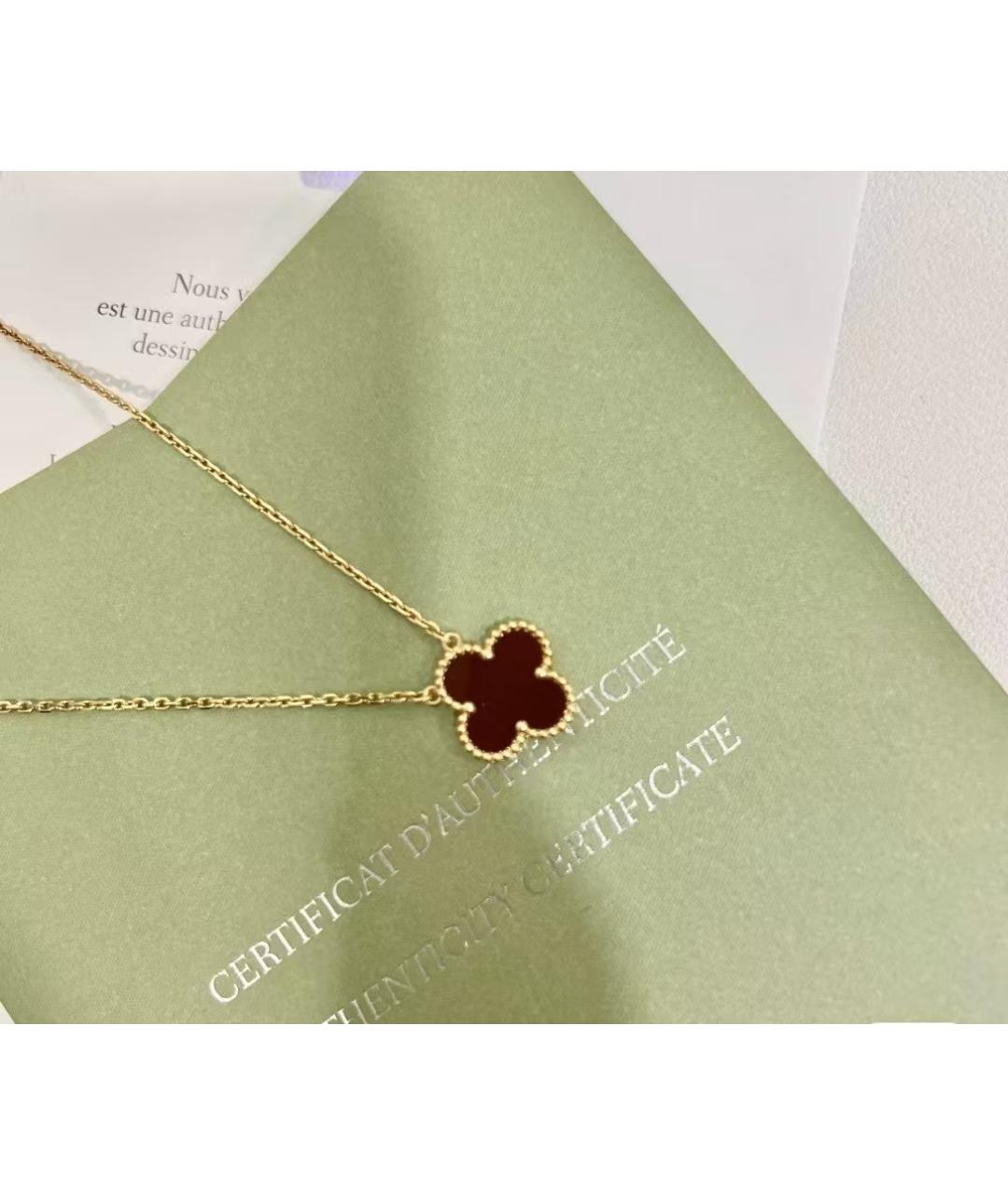VAN CLEEF & ARPELS Красная подвеска из желтого золота, фото 4