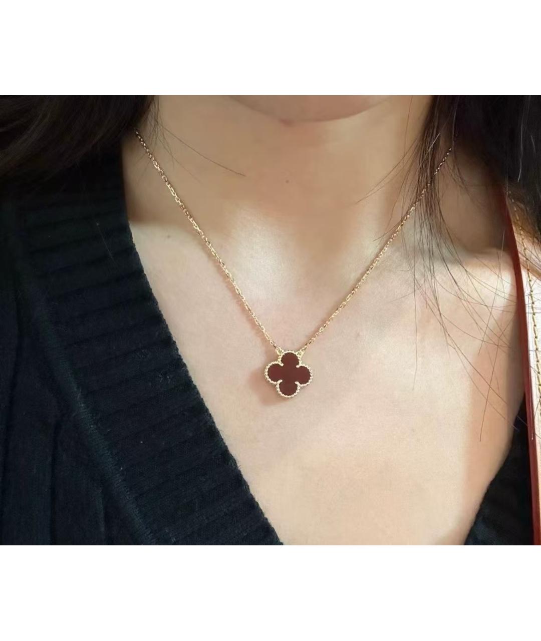 VAN CLEEF & ARPELS Красная подвеска из желтого золота, фото 5
