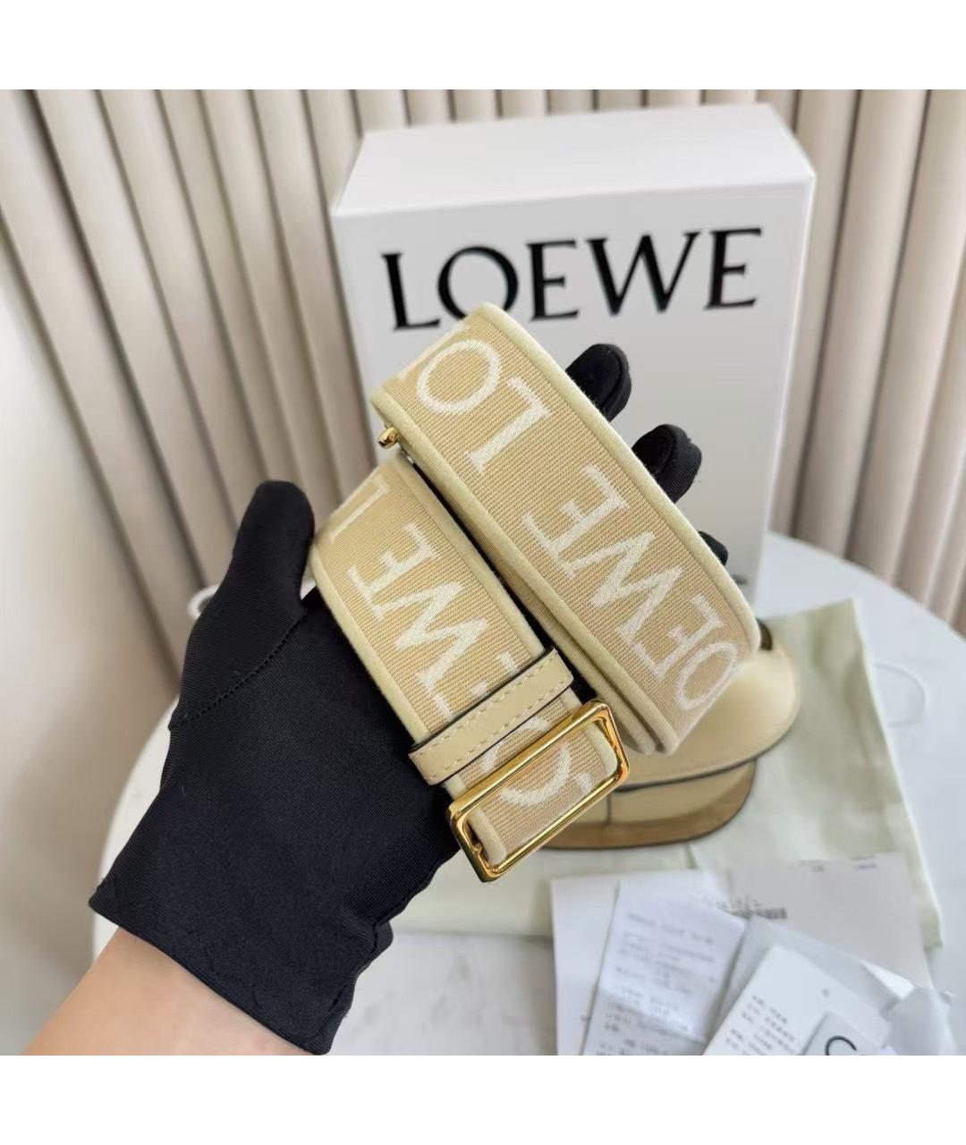 LOEWE Желтая кожаная сумка через плечо, фото 8