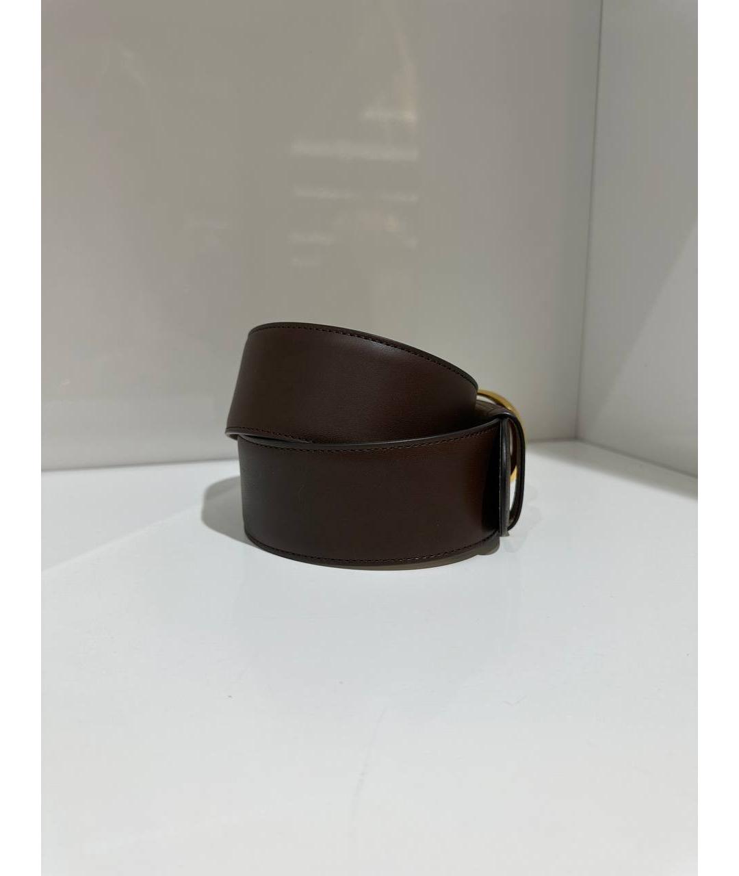 DOLCE&GABBANA Коричневый кожаный ремень, фото 3