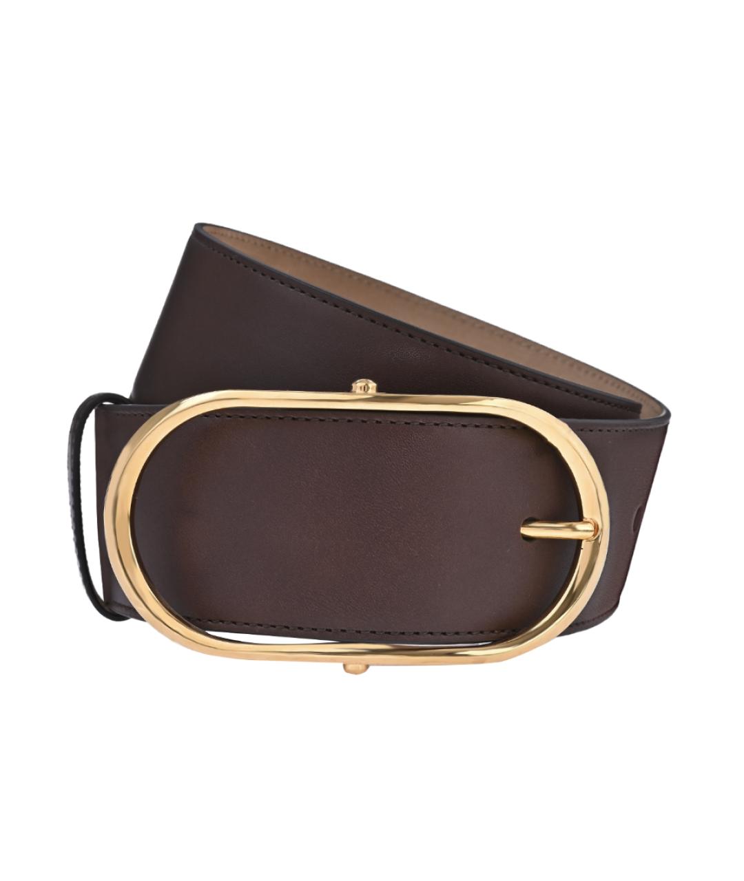 DOLCE&GABBANA Коричневый кожаный ремень, фото 1